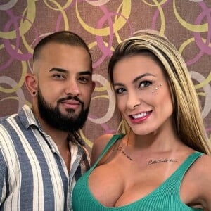 Andressa Urach anunciou parceria com o produtor de conteúdo adulto Enzinho Rocha