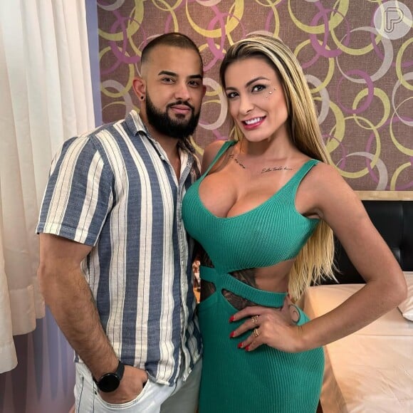 Andressa Urach anunciou parceria com o produtor de conteúdo adulto Enzinho Rocha