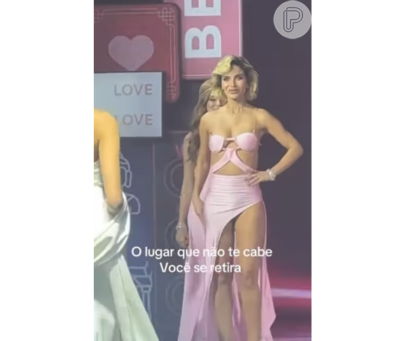 Aleska Génesis entra na frente de Mari Maria em desfile e gera polêmica na web