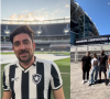 Marcelo Adnet optou por algo mais alinhado ao clima esportivo do evento, realizando um tour pelo icônico estádio Monumental de Núñez, palco da final.