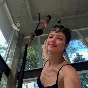 Agatha Moreira mostrou que Rodrigo Simas também participou da atividade