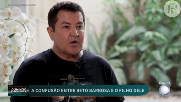 Beto Barbosa rebateu acusação do filho, Felipe, adotado por ele com 1 mês: 'Nunca me viu bêbado e nunca me viu bebendo'