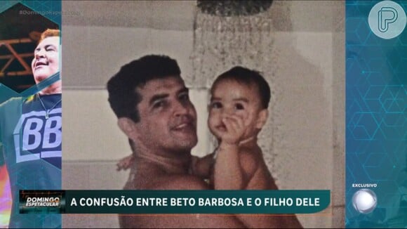 Beto Barbosa adotou o filho quando Felipe tinha 1 mês; ele é filho de uma fã do cantor