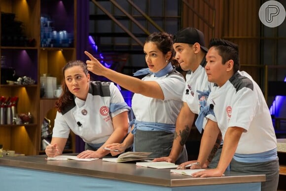 Já Patrick, César, Luísa e Juliete participaram da prova de eliminação do 'MasterChef Confeitaria'