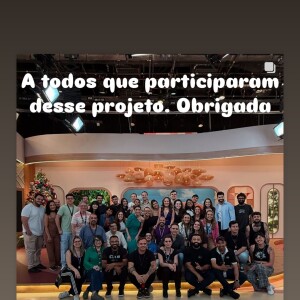 Filha de Silvio Santos, Daniela Beyruti ainda fez um agradecimento à equipe do 'Chega Mais', programa extinto após menos de 9 meses