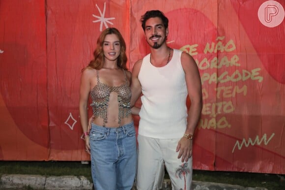 Giovanna Lancellotti e Gabriel David foram ao show de Ludmilla no Rio