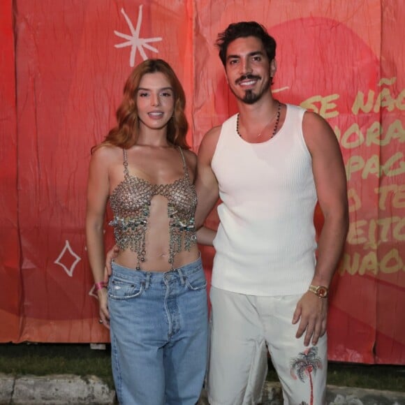 Giovanna Lancellotti e Gabriel David foram ao show de Ludmilla no Rio