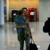 Guilhermina Guinle embarcou na tarde desta terça-feira, 3 de fevereiro de 2015, no aeroporto Santos Dumont, no Rio de Janeiro, acompanhada pela filha, Minna