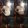 Kim Kardashia publicou uma foto de seu barrigão de seis meses de gravidez no Instagram