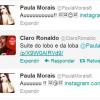 Ronaldo e Paula Morais dizem que estão na 'suíte do lobo e da loba', em Londres