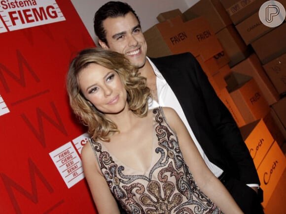 Paolla Oliveira foi acompanhada de Joaquim Lopes à festa de abertura do 'Minas Trend Preview' em maio de 2011