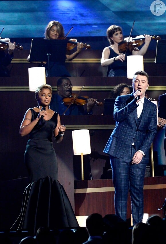 Sam Smith canta 'Stay With Me' com Mary J. Blige no Grammy Awards 2015
