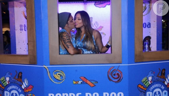 Thammy Miranda e Andressa Ferreira também namoraram em camarote do Rio
