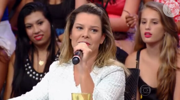 Fernanda Souza declara o que sentirá na hora de seu casamento, 'Caldeirão do Huck ', 14 de fevereiro de 2015