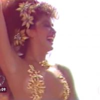 Claudia Raia aparece em seu 1º desfile no Carnaval do Rio de 1985: 'Espetáculo!'
