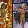 Claudia Raia em 1985 e no Carnaval deste ano