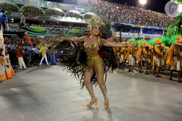 Claudia Raia comemorou em 2015 trinta anos de Carnaval desfilando pela Beija-Flor