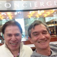 Silvio Santos e Patricia Abravanel encontram Serginho Groisman em shopping
