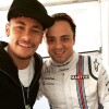 Neymar mostrou foto ao lado de Felipe Massa: 'Tamo junto'