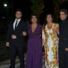 Rodrigo Godoy, Preta Gil, Regina Casé e Estevão Ciavatta no casamento de Thiaguinho e Fernanda Souza