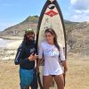 Também no arquipélago, Deborah Secco aprendeu a surfar, um dos hobbies favoritos do novo namorado