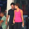 Daniel de Oliveira e Sophie Charlotte malharam juntos nesta sexta-feira, 27 de fevereiro de 2015, em uma academia da Barra da Tijuca, na Zona Oeste do Rio
