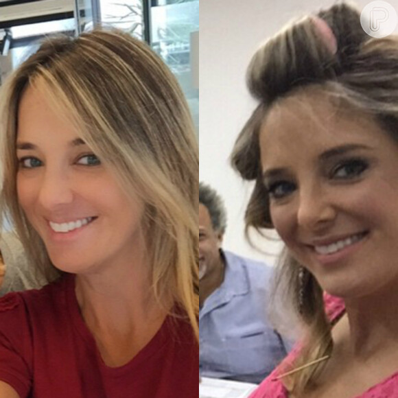 Após postar foto sem maquiagem, Ticiane Pinheiro aparece com bobes no cabelo antes de apresentar o 'Programa da Tarde': 'Dia de beleza', escreveu ela no Instagram, nesta segunda-feira, 2 de março de 2015