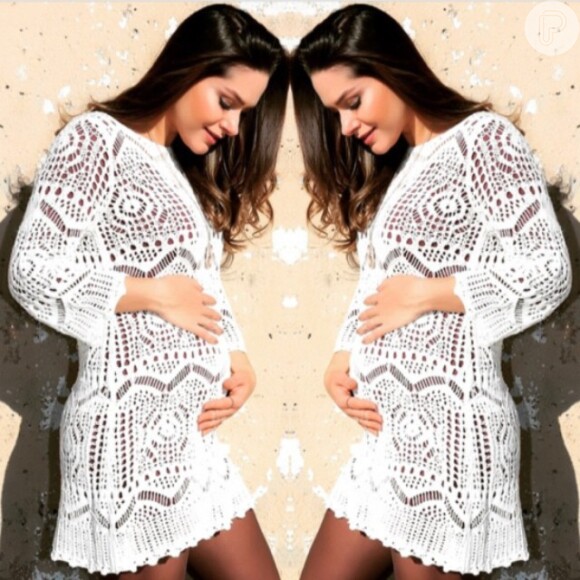 Fernanda Machado está grávida de cinco meses e revelou o nome do filho: Lucca