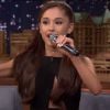 Ariana Grande imita Celine Dion no programa de Jimmy Fallon