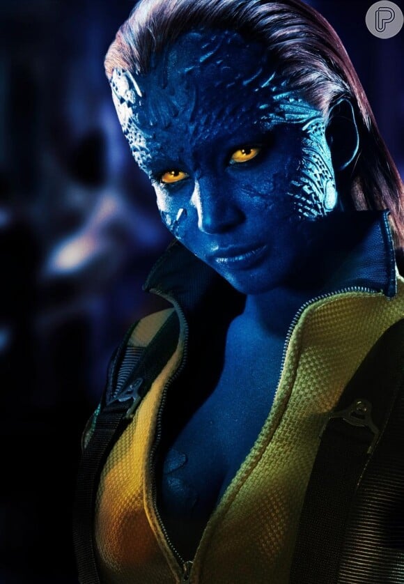 A primeira vez que Jennifer Lawrence apareceu como a vilã Mística foi em 2011, no filme 'X-Men: Primeira Classe'