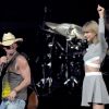 Na última quinta-feira, 26 de março de 2015, Taylor Swift cantou com Kenny Chesney em show na cidade de Nashville, nos Estados Unidos
