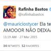 Rafinha Bastos rebate afirmação de Wanessa Camargo no Twitter e cita música da artista