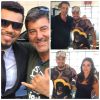 O cantor rodou recentemente sua participação e postou no Instagram uma foto na qual aparece ao lado do diretor de 'Rio Heat', Stephen Campanelli, e dos atores Thaila Ayala e Victor Webster