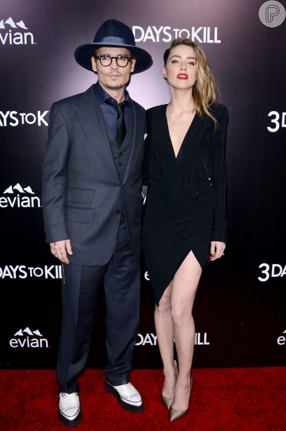 Johnny Depp e Amber Heard se casaram em fevereiro deste ano