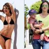 A mega top model brasileira Alessandra Ambrósio é mãe de Anja, de 4 anos e desfila um corpo invejável