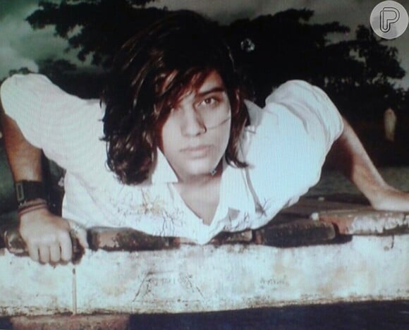 Lucas Lucco nos tempos de modelo, ainda na adolescência. O rapaz já dava sinais de que nasceu para o estrelato