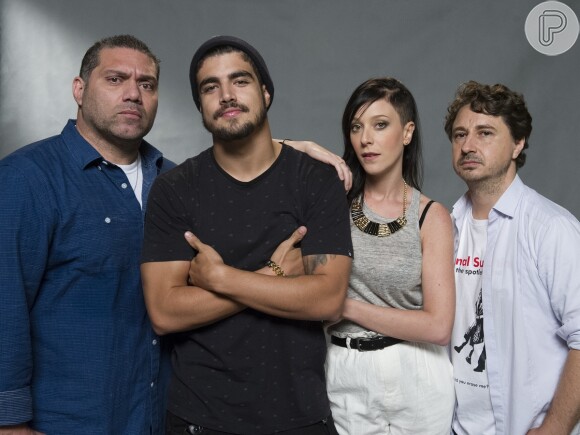 Caroline Abras, Caio Castro, Leandro Daniel e Márcio Rosário formam o bando contraventor, em 'I Love Paraisópolis'