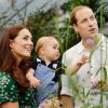 Kate Middleton e o príncipe William já são pais de George, de 1 ano