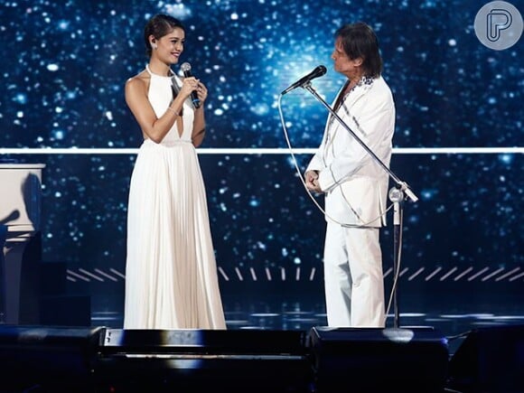 Sophie cantou com o rei no último especial de fim de ano da TV Globo
