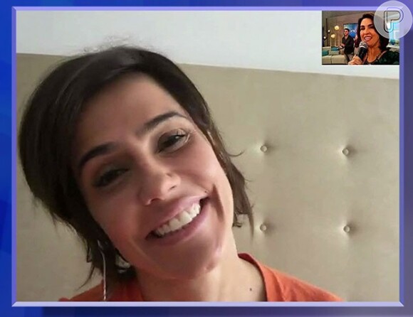 Deborah Secco celebra primeira gravidez em entrevista para Fátima Bernardes no programa 'Encontro' desta quinta-feira, 30 de abril de 2015: 'Tão fácil'. Atriz também contou que já sente os primeiros sintomas: 'Muito sono'