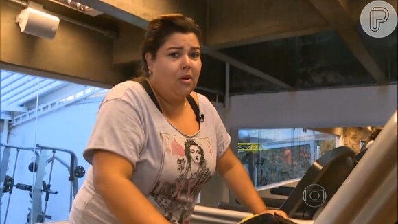 Fabiana Karla faz esteira para perder peso no 'Medida Certa'