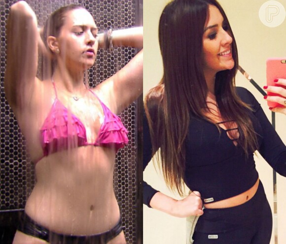Tamires Peloso, antes do 'BBB 15', agora, depois do reality. Ela emagreceu 10kg desde que saiu do confinamento há dois meses