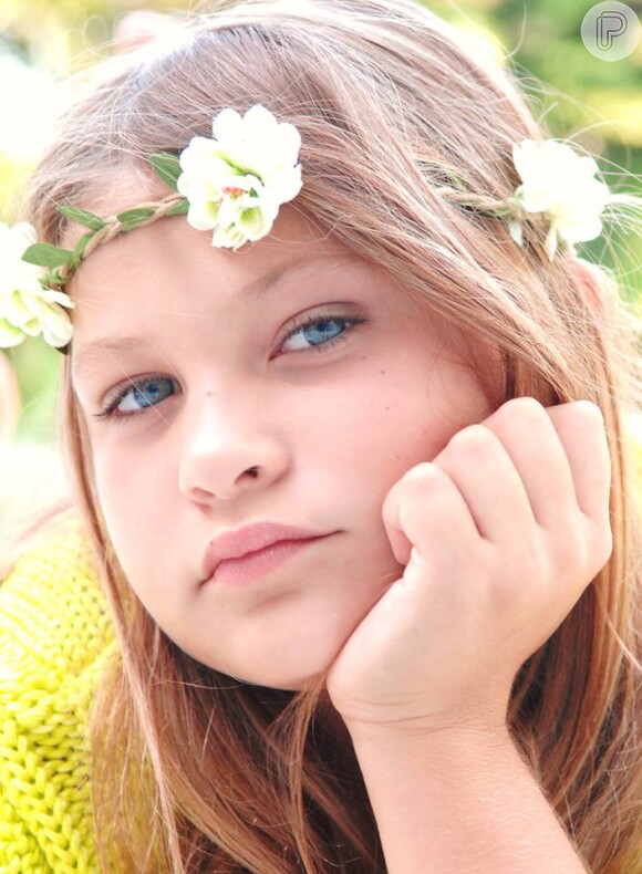 Nikki Meneghel tem 9 anos, é sobrinha de Xuxa e irá estrear na TV, na novela 'Os Dez Mandamentos'