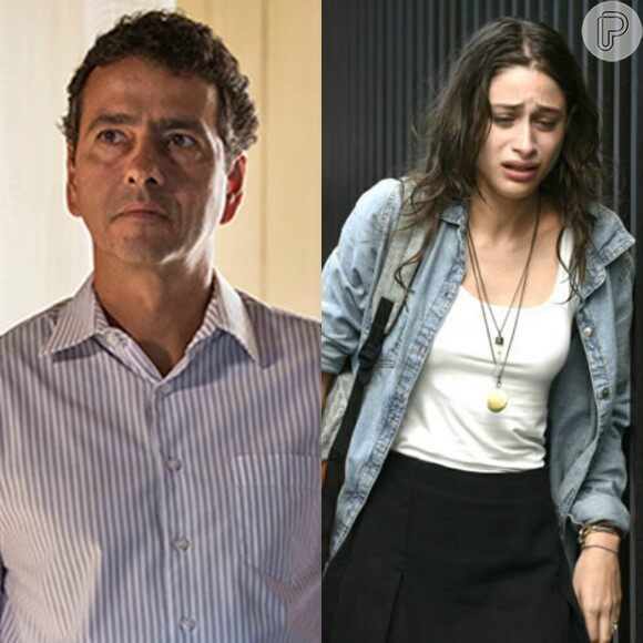Laís (Luisa Arraes) levará bofetada do pai, Aderbal (Marcos Palmeira), após confessar que sabia das duas mães de criação de Rafael (Chay Suede), seu namorado, na novela 'Babilônia'