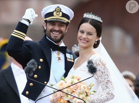 O príncipe da Suécia Carl Philip e Sofia Hellqvist se casaram no último sábado, dia 13 de junho de 2015, no Palácio Real de Estocolmo