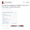 Camila Queiroz compartilha o ranking do tuites em sua conta no microblog