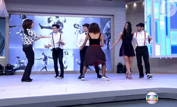 Fátima Bernardes voltou a dançar durante o 'Encontro': 'Agora estilo livre'