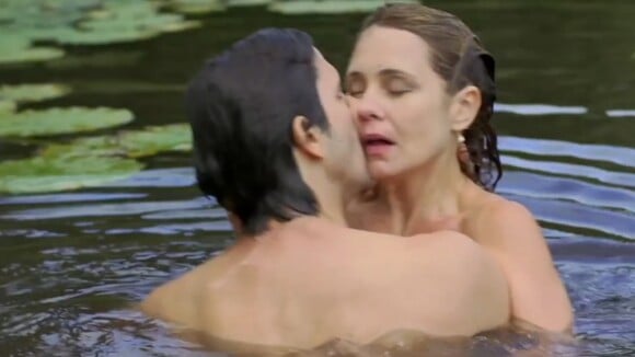 Adriana Esteves e Vladimir Brichta protagonizam cenas quentes em 1º filme juntos