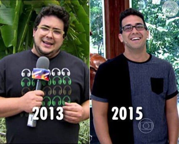 Um antes e depois de André Marques que chegou a perder 71 kg após cirurgia de redução de estômago