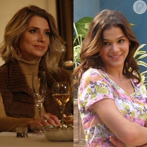 Soraya (Leticia Spiller) oferece um emprego a Mari (Bruna Marquezine) e ela aceita, na novela 'I Love Paraisópolis'